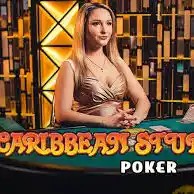 Try Caribbean Stud Poker slot by Evolution on spinariumcasino.be – logo image