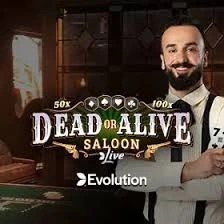 Dead or Alive: Saloon by Evolution, showcased at spinariumcasino.be – game logo