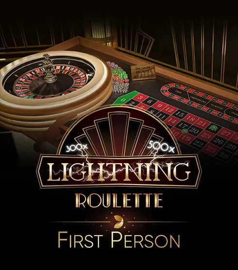 Enjoy First Person Lightning Roulette by Evolution – logo hosted on spinariumcasino.be