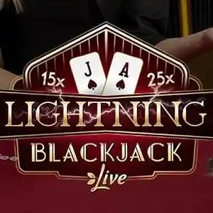 Lightning Blackjack slot visual from Evolution available on spinariumcasino.be