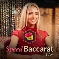 Speed Baccarat A logo by Evolution at Spinarium