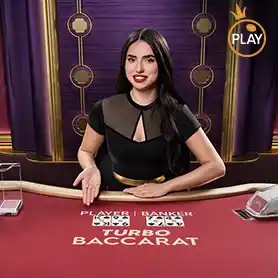 Official Live Dealer logo: Turbo Baccarat by Pragmatic Play at Spinarium